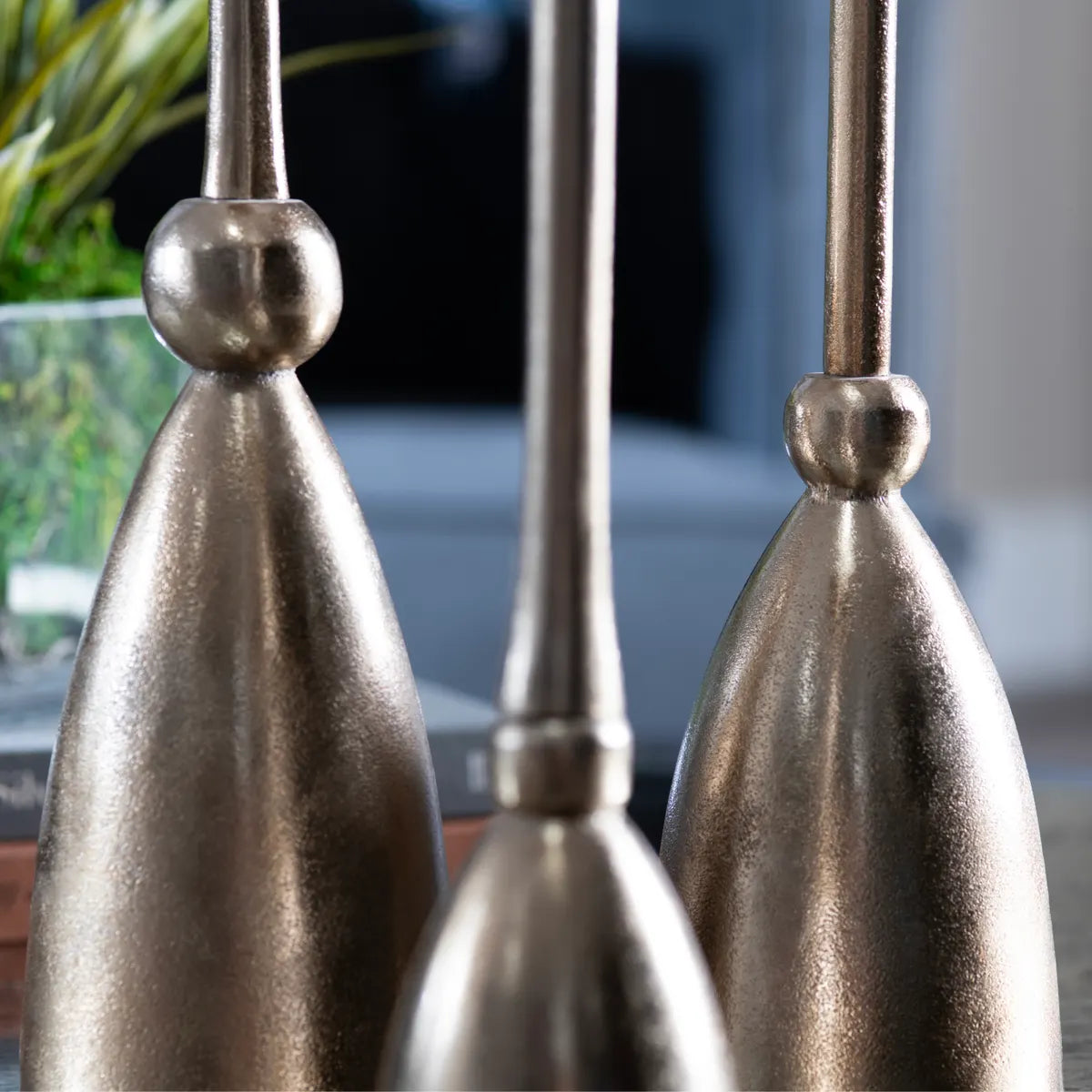 Crestview Collection Triton Silver Holders ~ Set Of 3 - Image 3