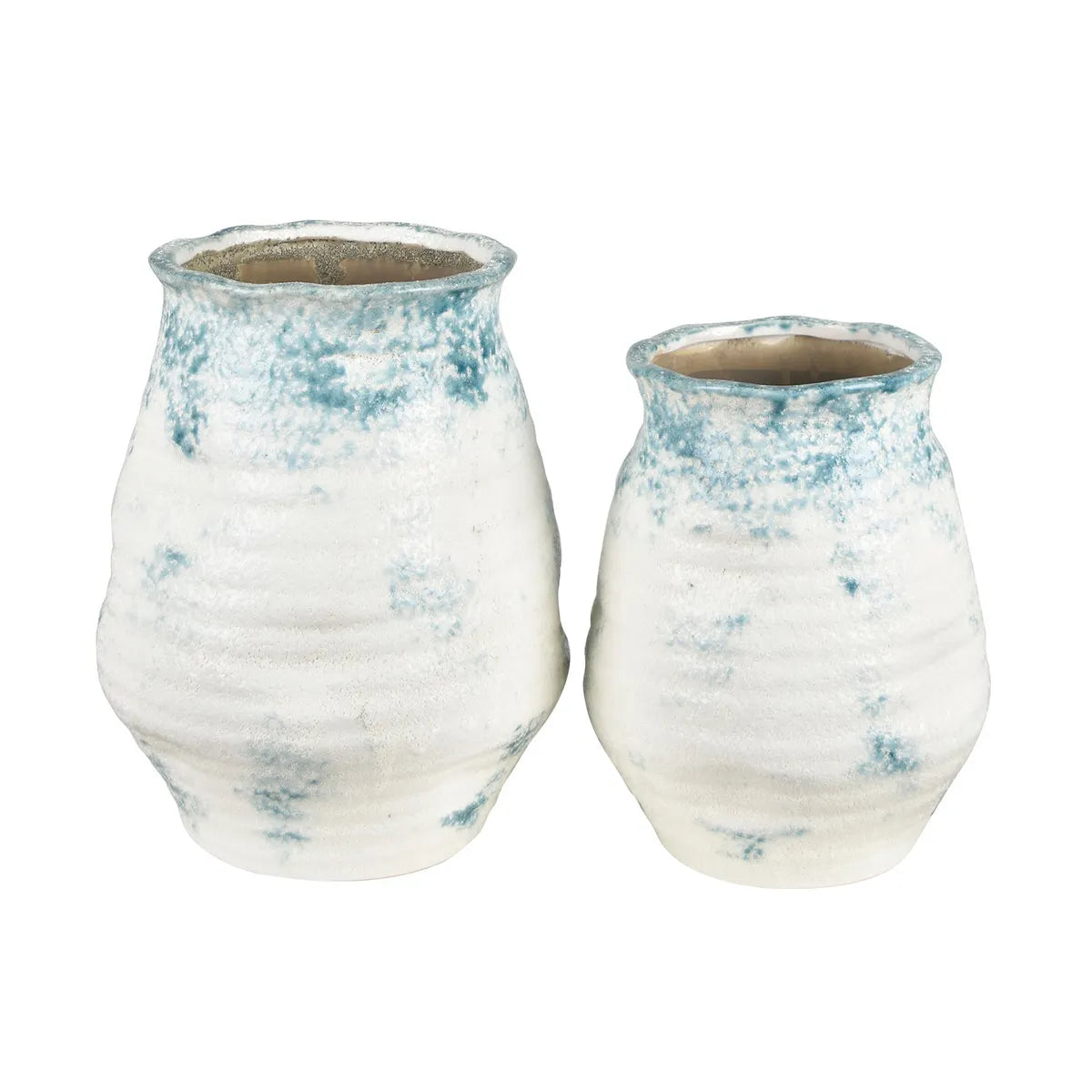 Crestview Collection Tidal Terra Cotta Vases ~ Set Of 2 - Image 1
