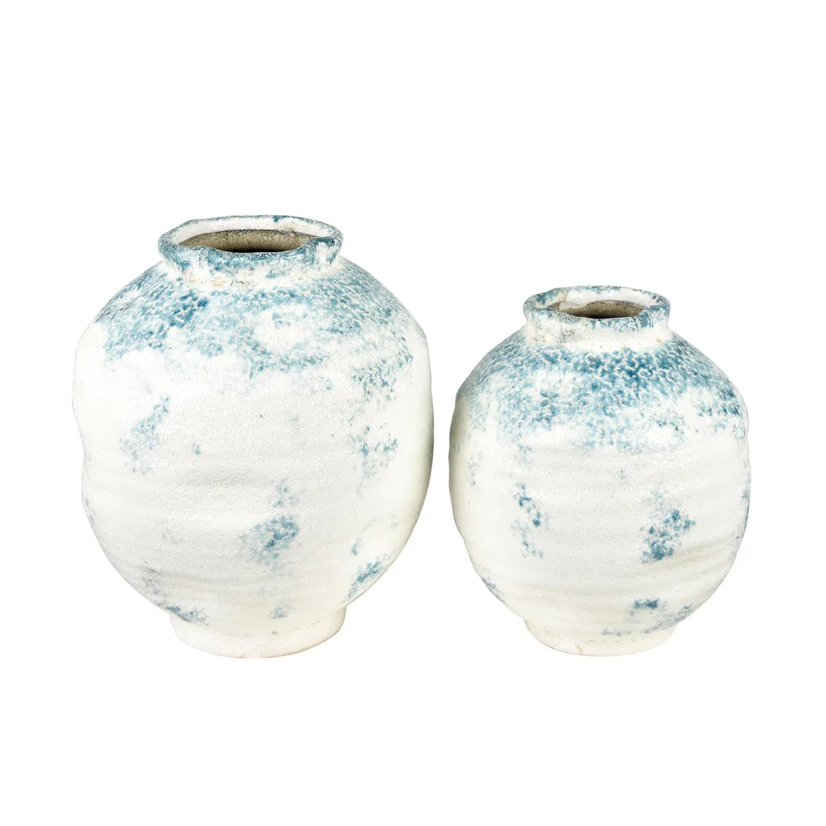 Crestview Collection Wave Terra Cotta Vases ~ Set Of 2 - Image 1