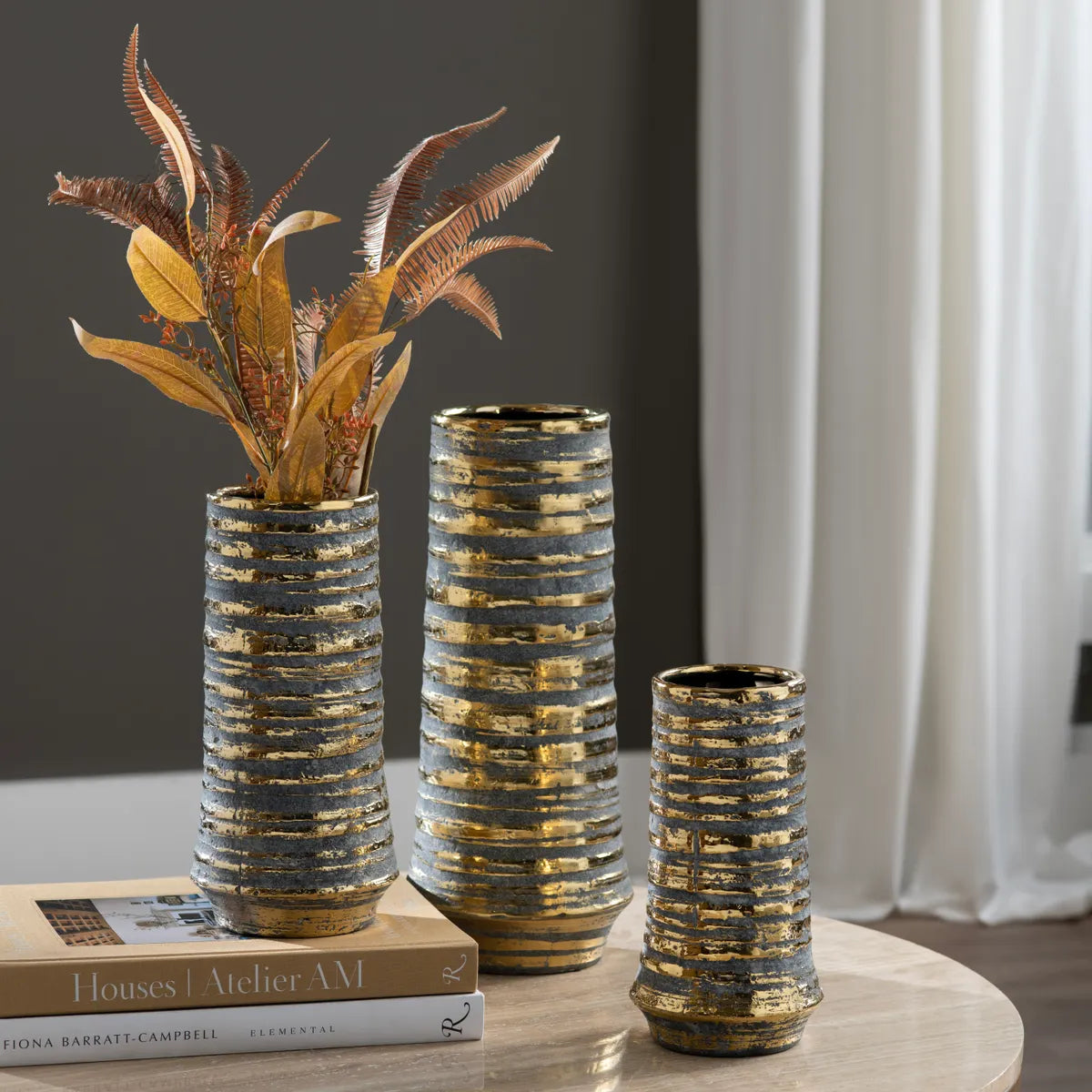 Crestview Collection Rousseau Vases ~ Set Of 3 - Image 1