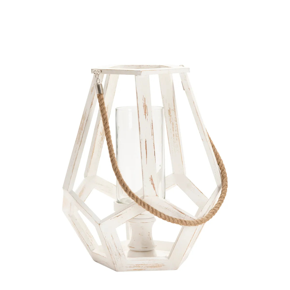Crestview Collection Myers Medium Candle Holder With Hemp Handle - Image 1