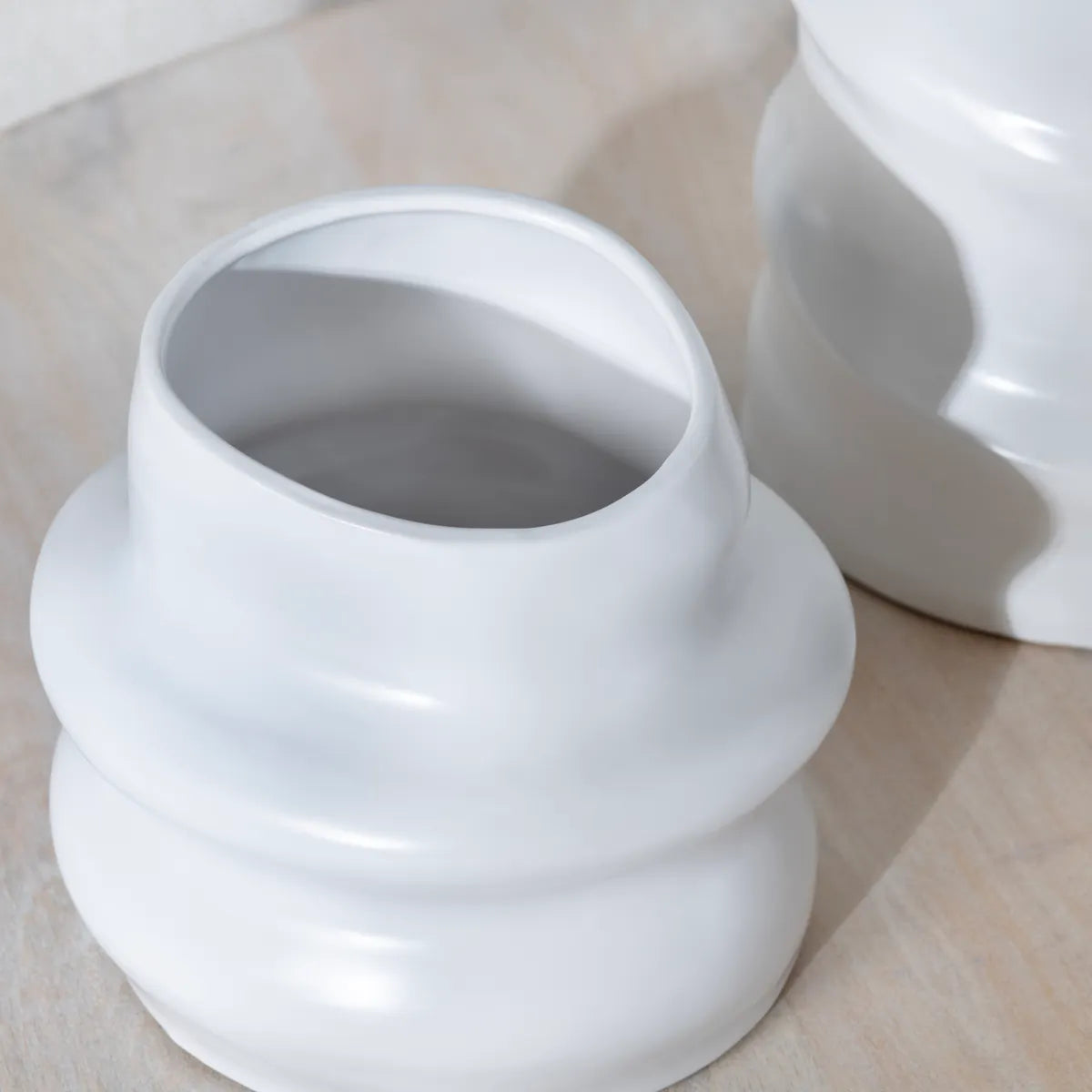 Crestview Collection Merritt White Vases ~ Set Of 3 - Image 3