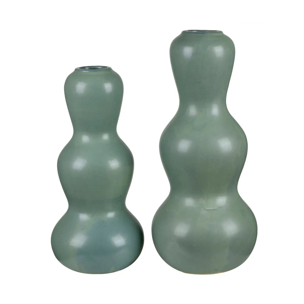Crestview Collection Green Ardell Vases ~ Set Of 2 - Image 1