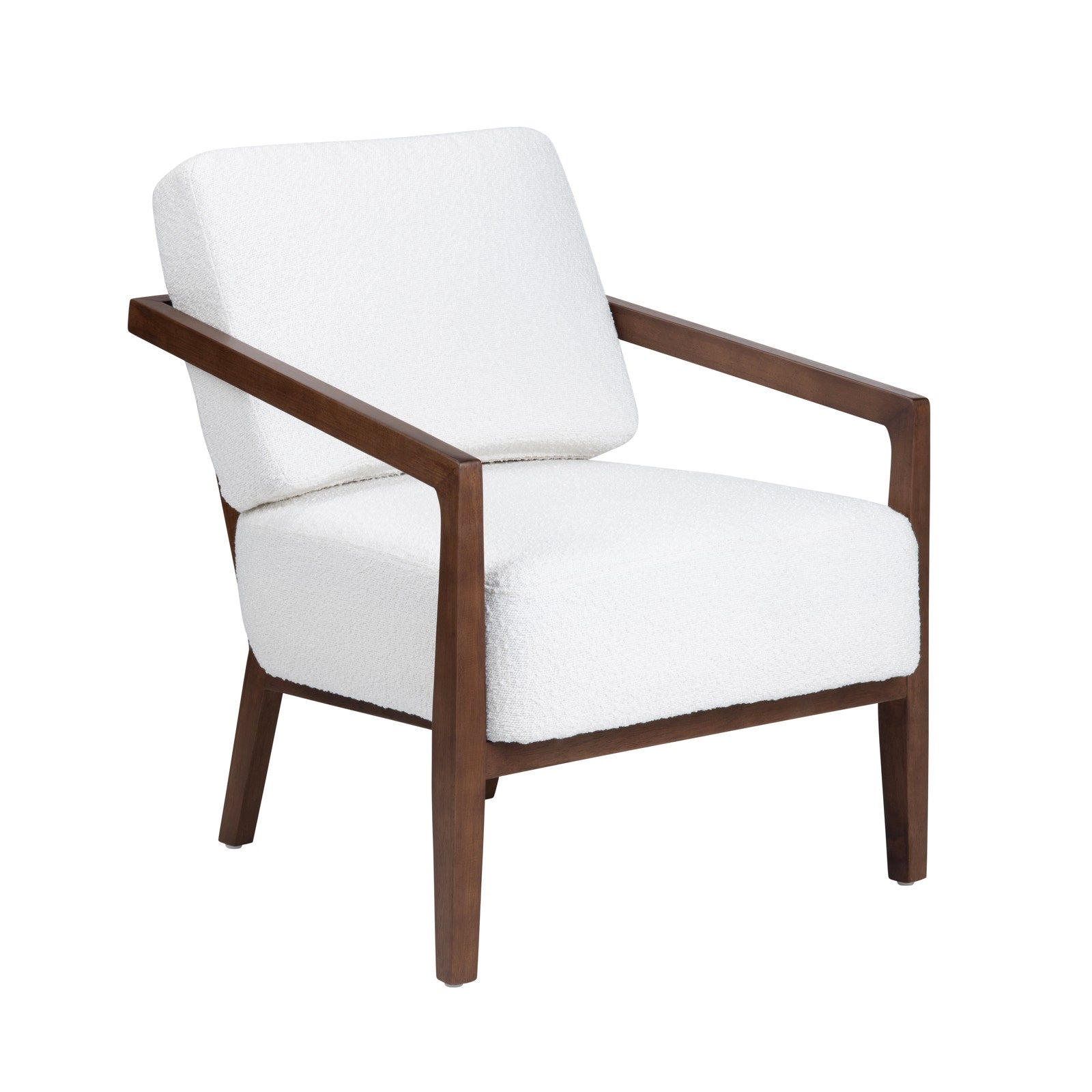 Crestview Collection Calder White Linen Accent Chair - Image 2