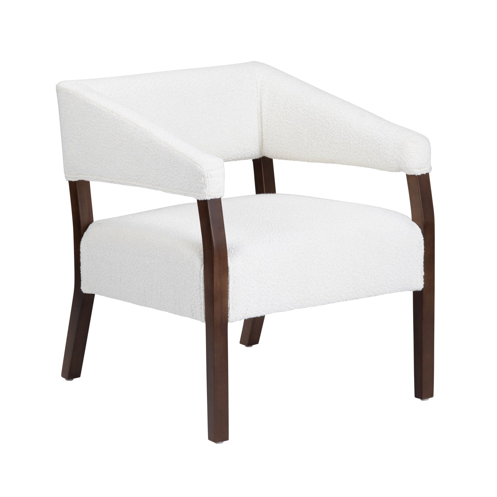 Crestview Collection Paxon White Boucle Accent Chair - Image 2