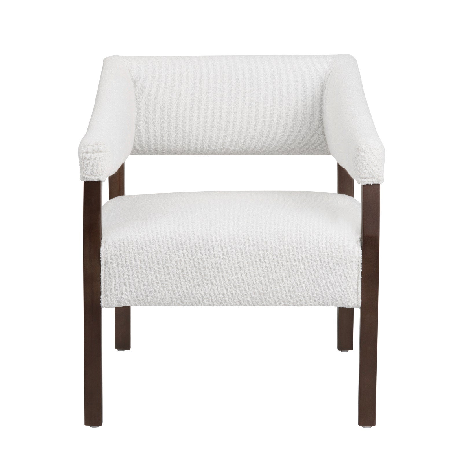 Crestview Collection Paxon White Boucle Accent Chair - Image 3