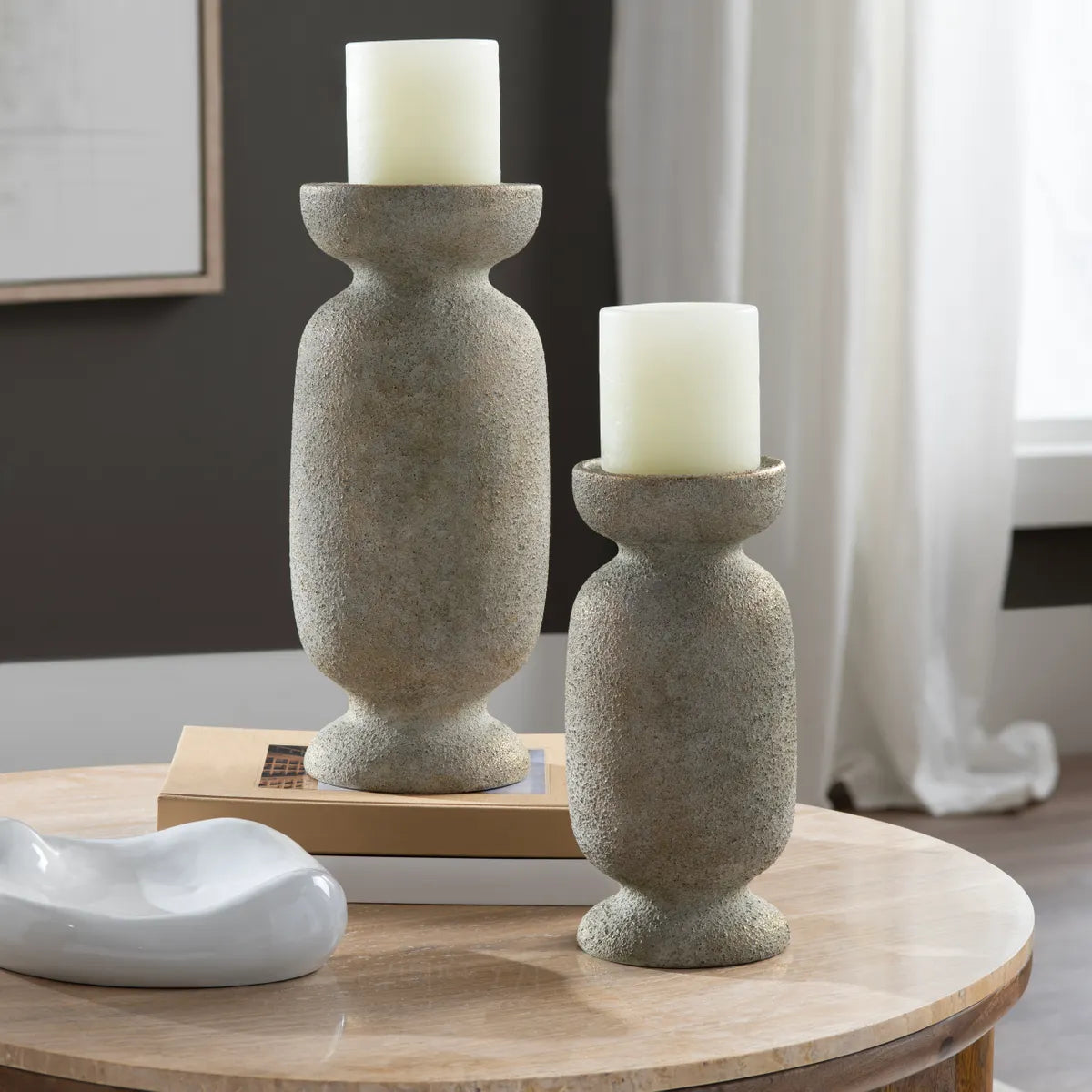 Crestview Collection Fairchild Candleholders ~ Set Of 2 - Image 1
