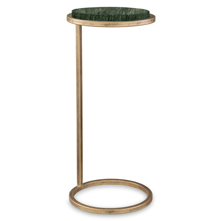 Casa Bella Living Dark Green Gold Iron Framed Accent Table - Image 2