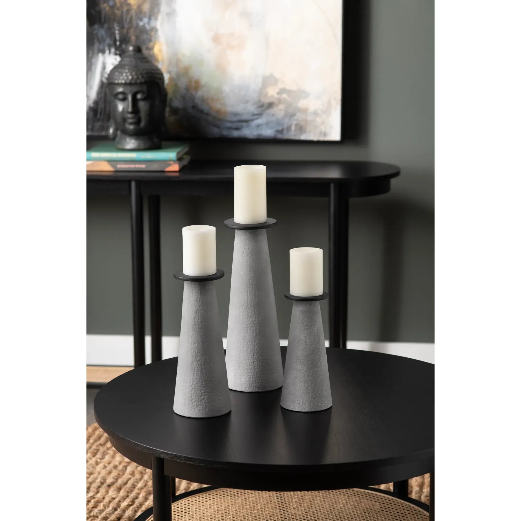 Crestview Collection Crosby Column Vases/ Candleholder ~ Set Of 3 - Image 1