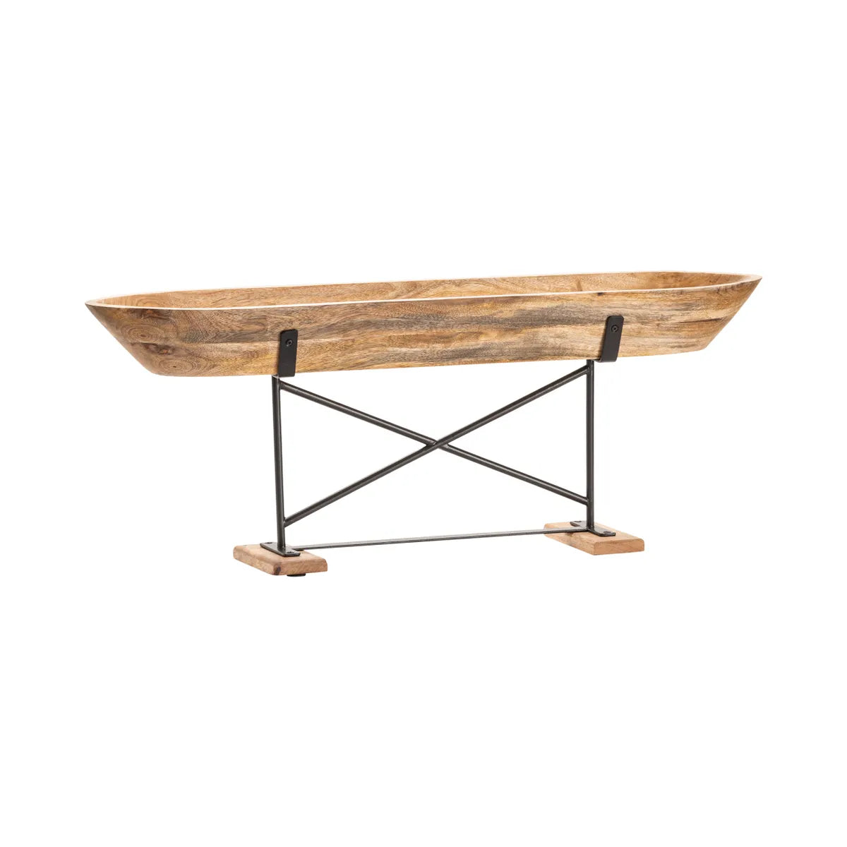 Crestview Collection Rowe Wooden Boat Tray - Image 2