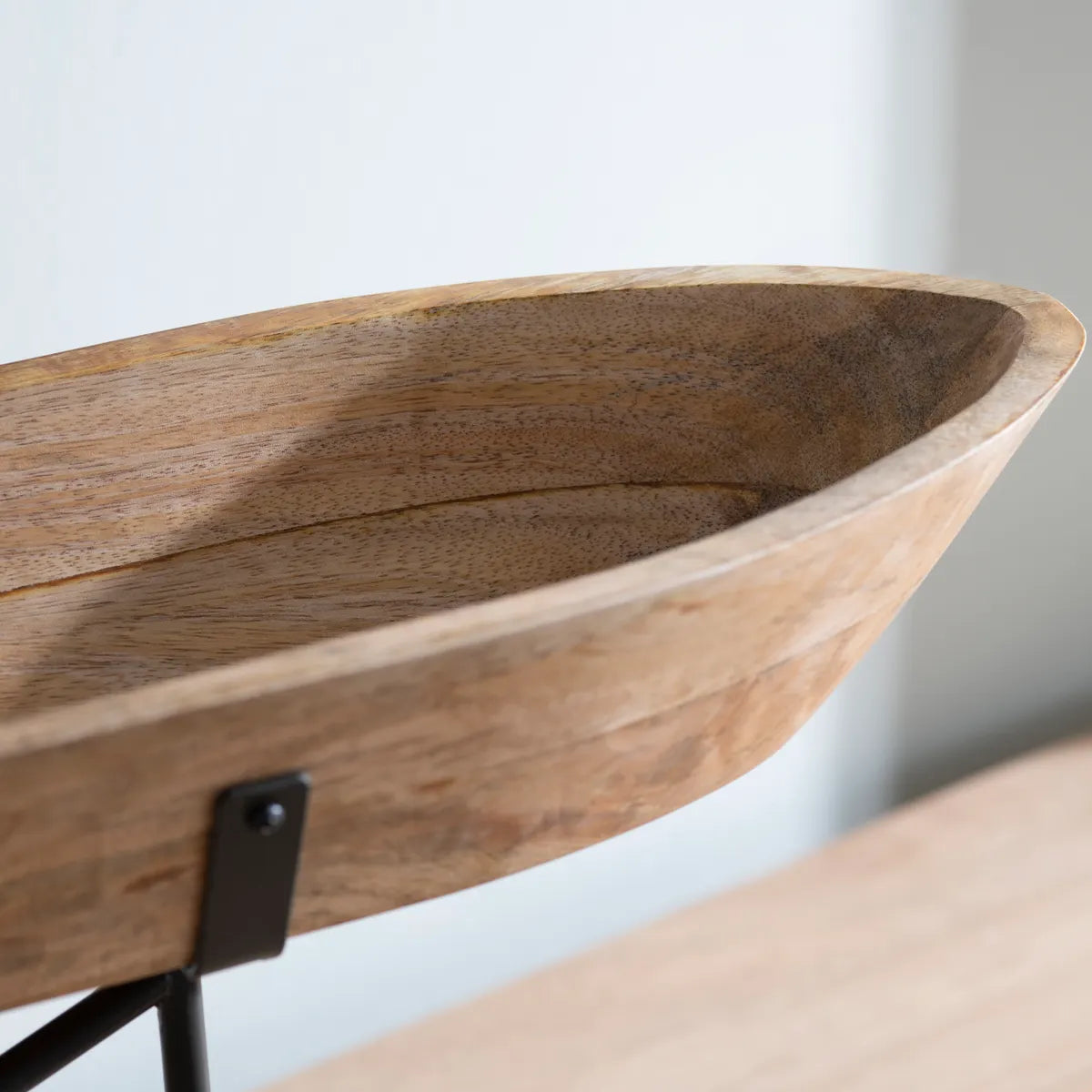 Crestview Collection Rowe Wooden Boat Tray - Image 3