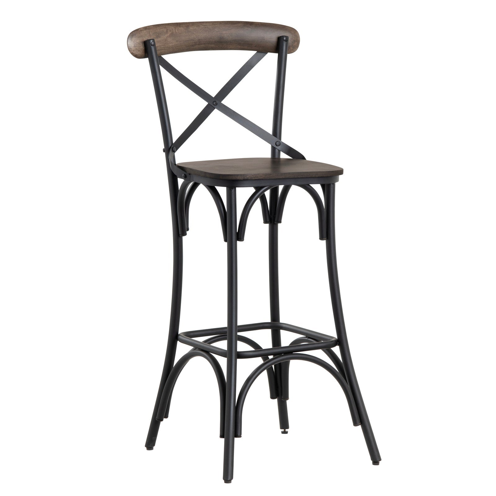 Crestview Collection Cartwright Mango Wood Bar Stool - Image 1