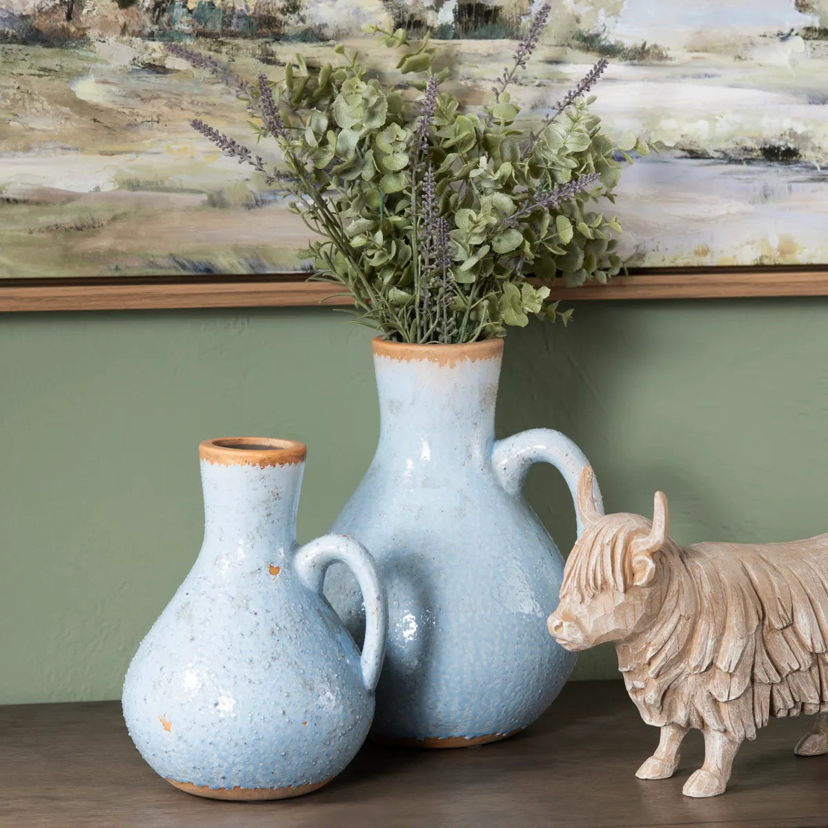 Crestview Collection Fox Jugs ~ Set Of 2 - Image 1