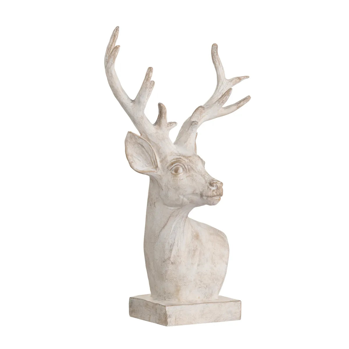Crestview Collection White Hart Sculpture - Image 2
