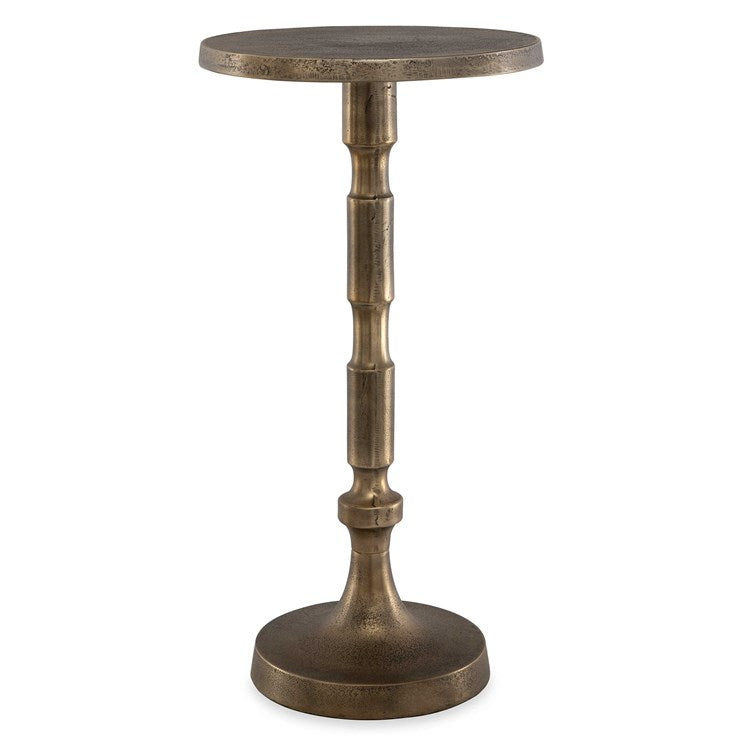 Casa Bella Living Antique Brass Drink Table - Image 2