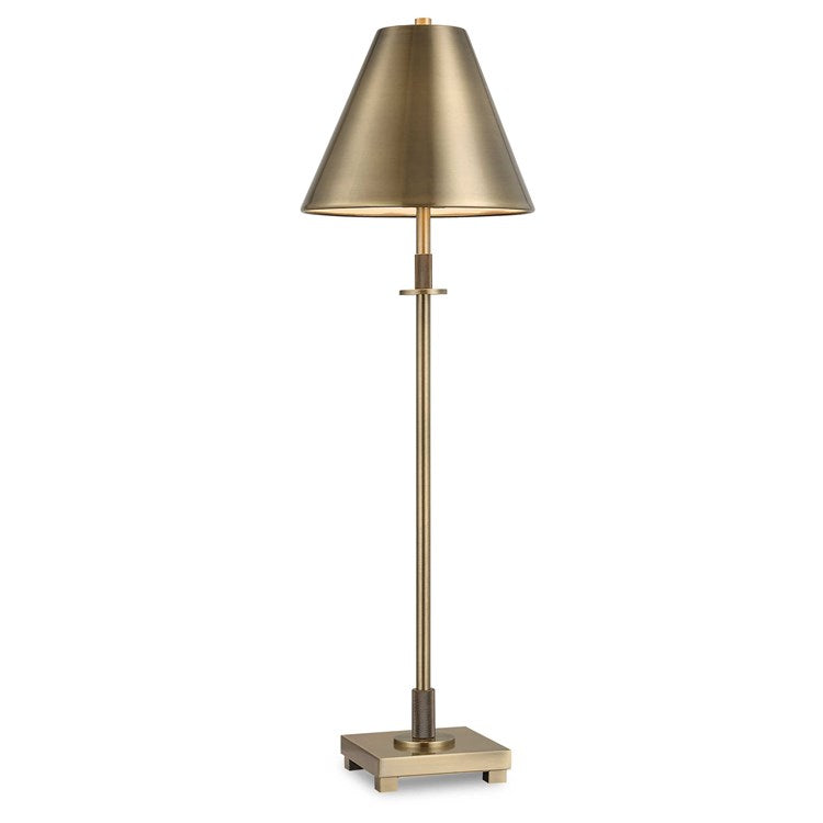 Casa Bella Living Antique Brass Styled Table Lamp - Image 2