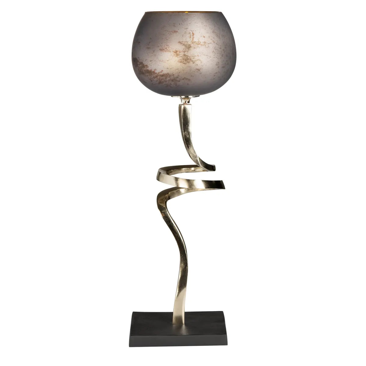 Crestview Collection Medium Aubergine Sculptural Trumpet Votive Holder - Image 2