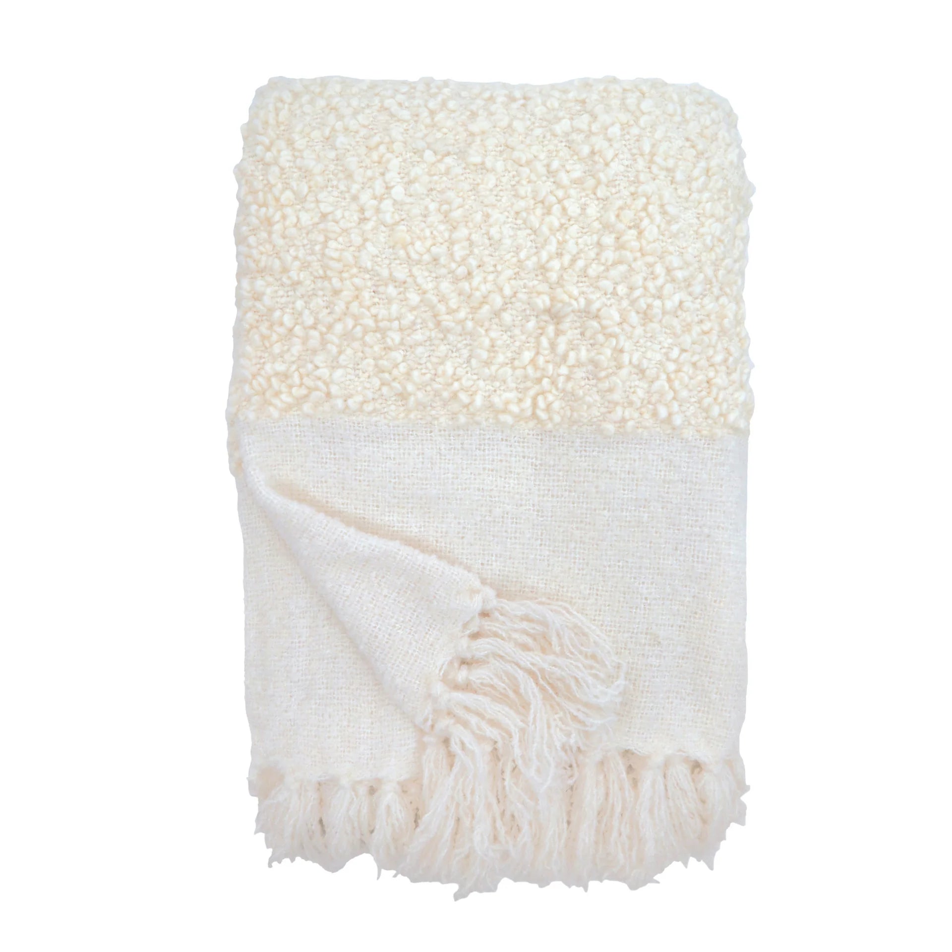 Pom Pom at Home Murphy Boucle Oversized Throw Blanket ~ 60” x 90” - Image 1