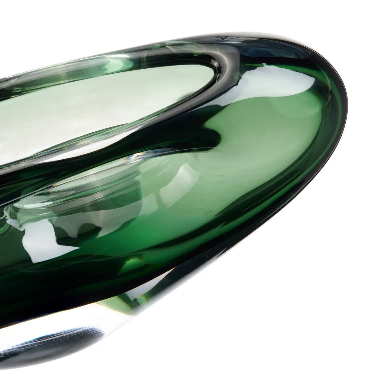Crestview Collection Small Green Bellmere Glass Vase - Image 2
