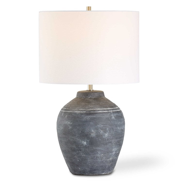 Casa Bella Living Weathered Black Finish Table Lamp - Image 3