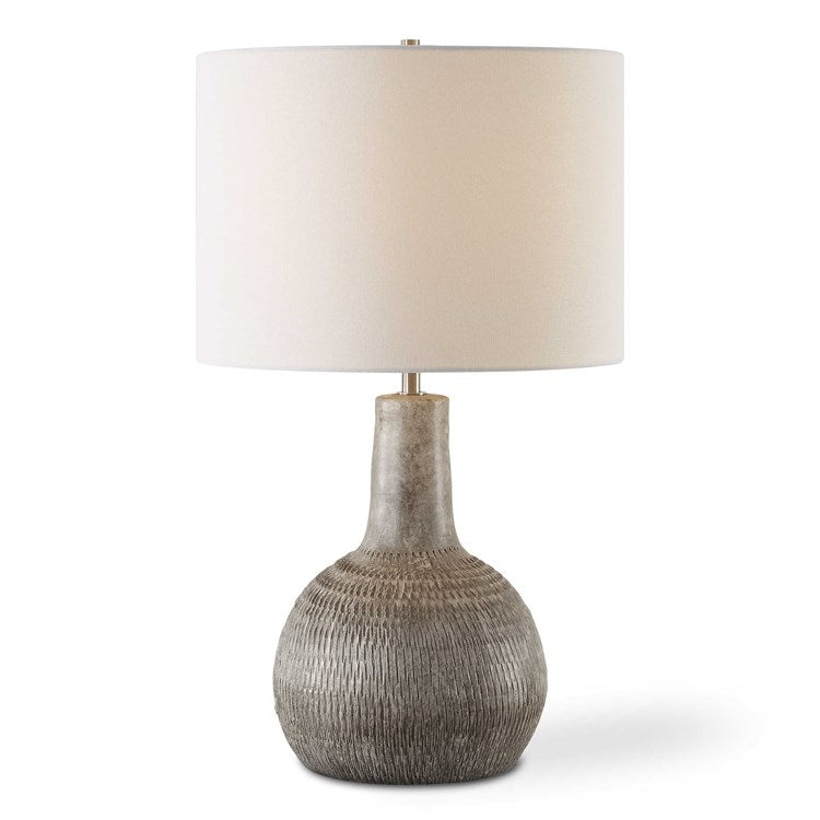 Casa Bella Living Ivory With Black Undertones Ceramic Table Lamp - Image 3