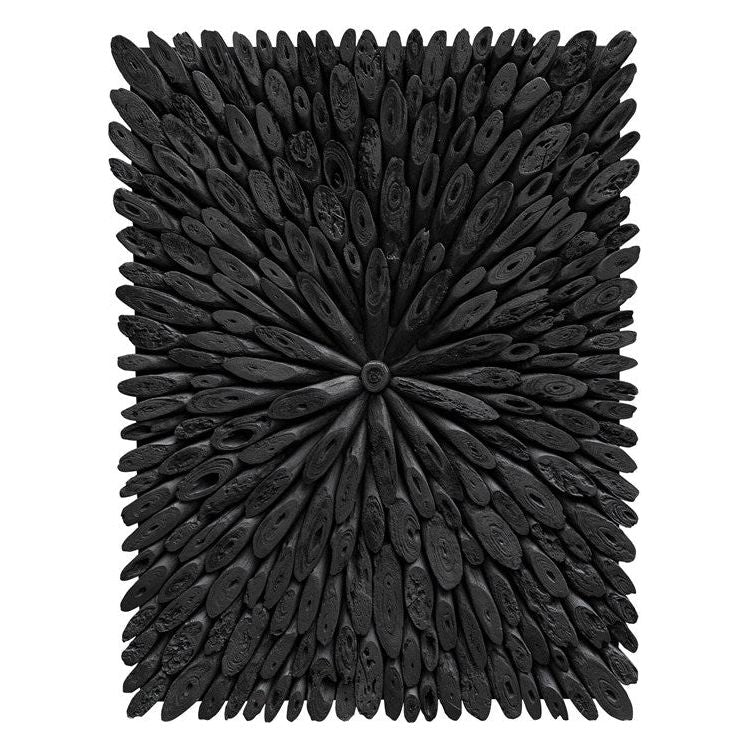 Uttermost Bahama Rustic Black Driftwood Wood Wall Panel - Image 2