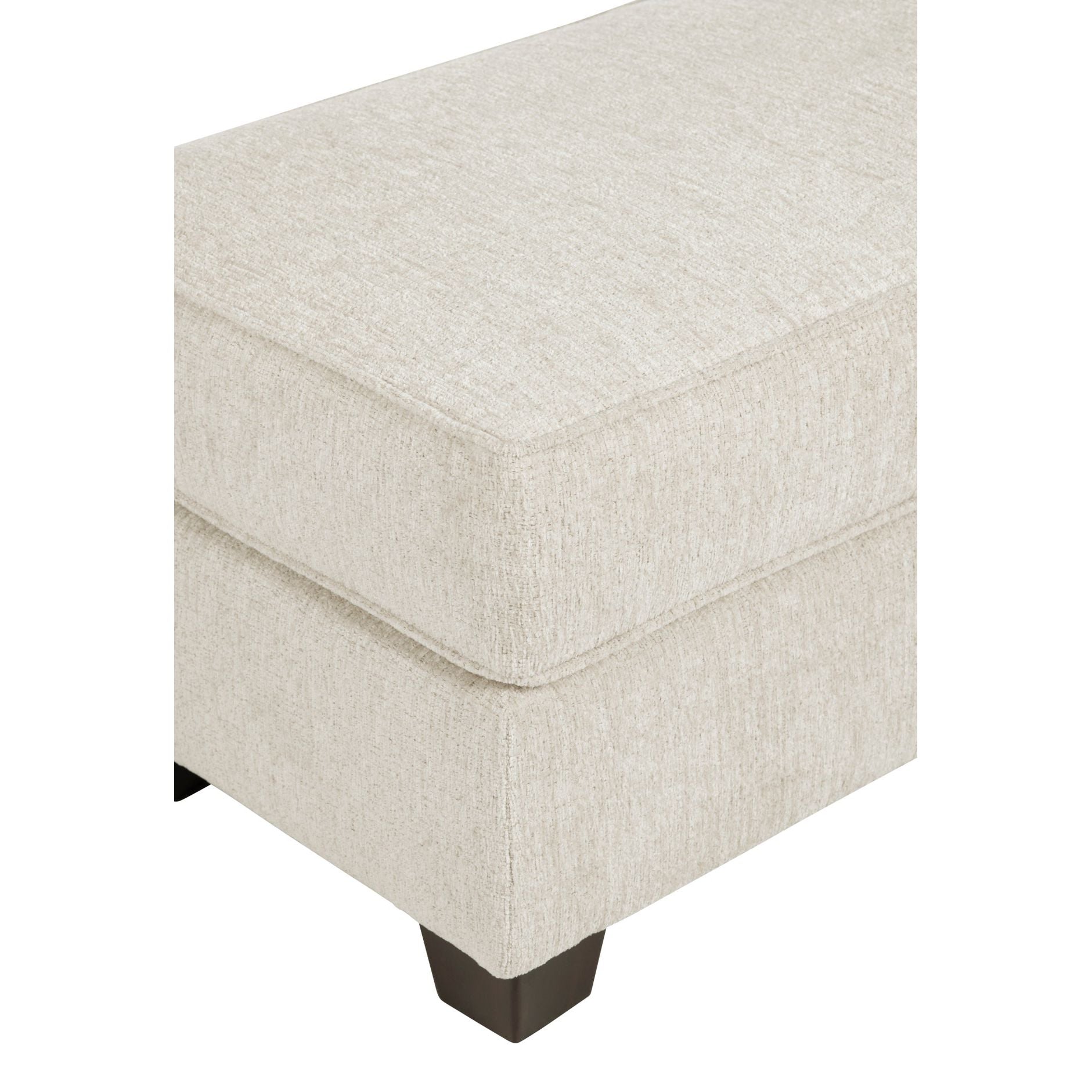Crestview Collection Stella Cream Ottoman - Image 3