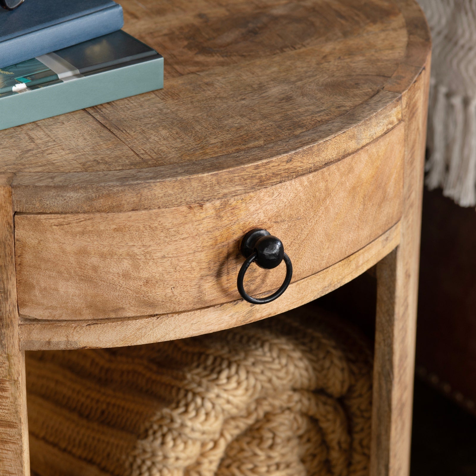 Crestview Collection Washburne Mango Wood Side Table - Image 2