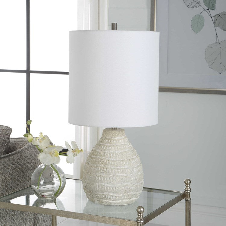 Casa Bella Living Antiqued White Wash Porcelain Ceramic Table Lamp ~ LAST CHANCE SALE ~ LIMITED QUANTITY - Image 2