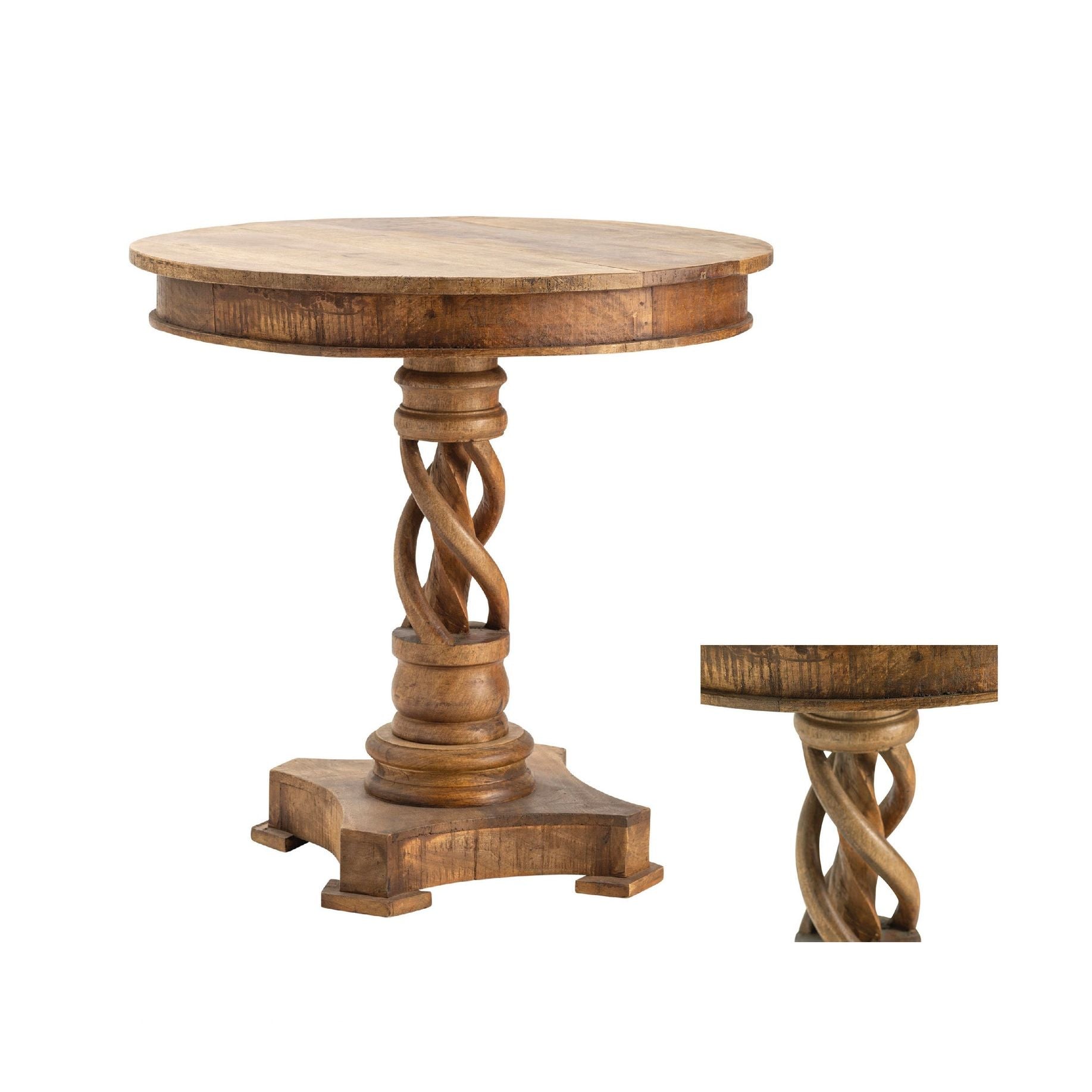 Crestview Collection Kingsley Mango Wood Accent Table - Image 3
