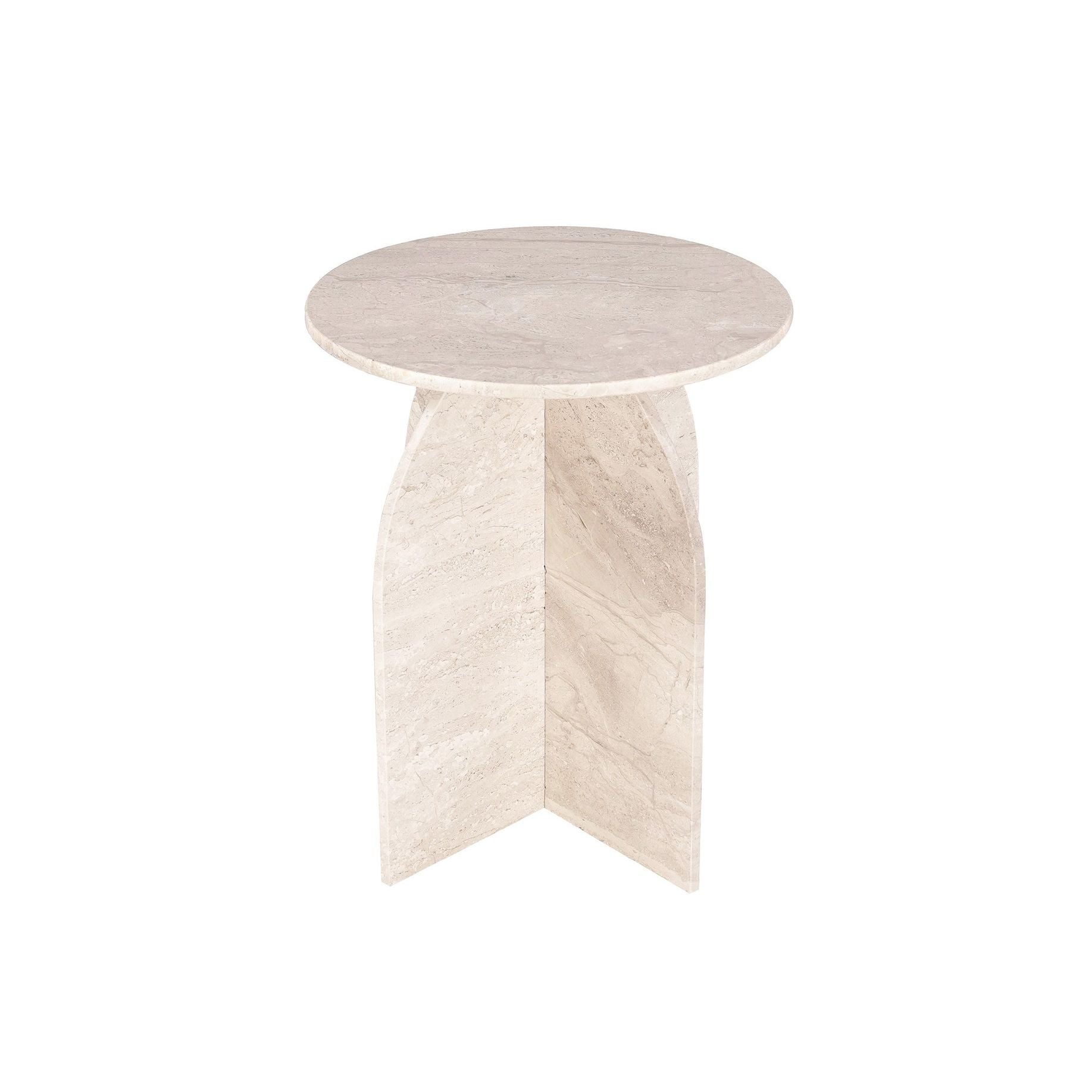 Crestview Collection Florence Dyna Marble Side Table - Image 1