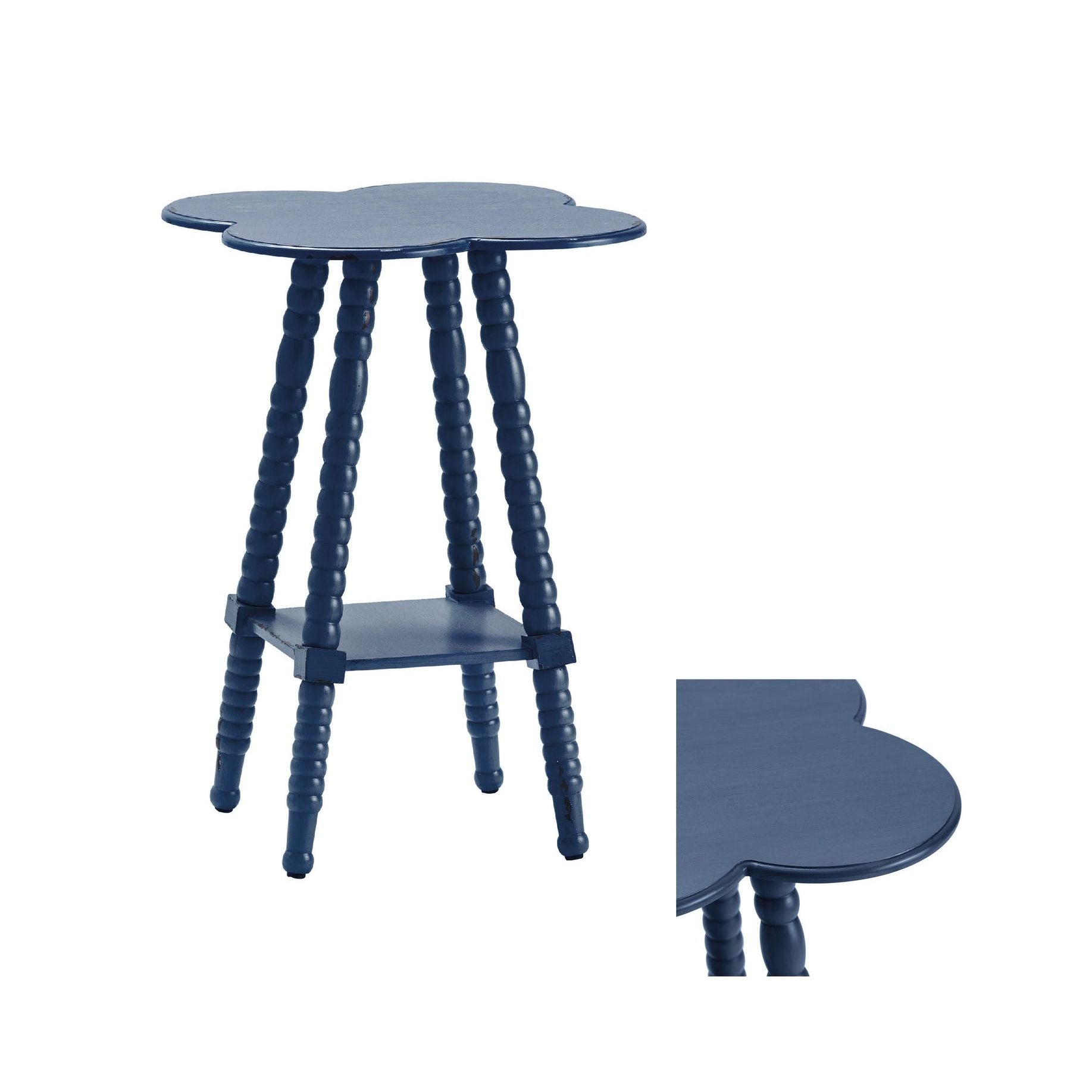 Crestview Collection Bar Harbor Blue Accent Table - Image 2