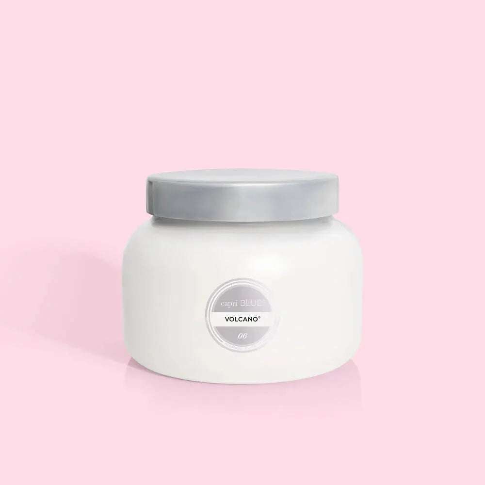 Capri Blue Volcano White Oversized Jar Candle 28 oz. ~ IN-STORE PURCHASE ONLY - Image 1