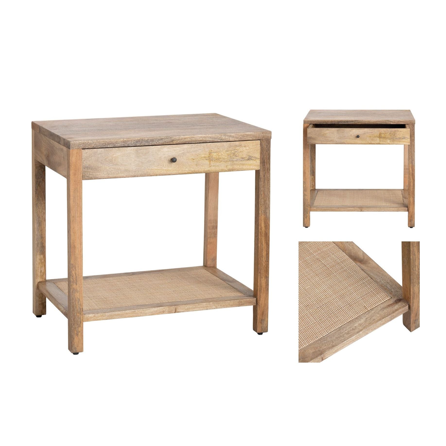 Crestview Collection Barbados Mango Wood Side Table - Image 2