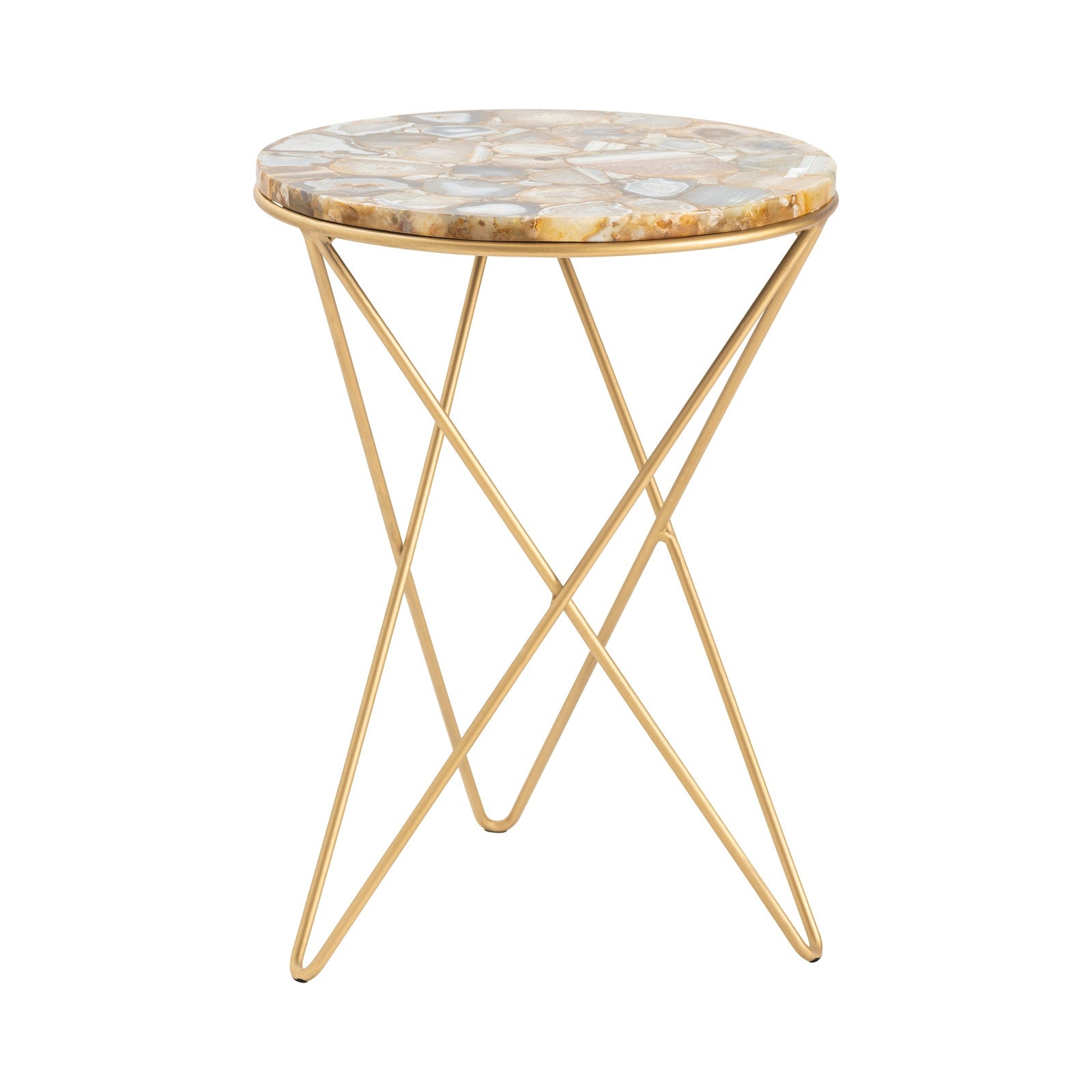 Crestview Collection Olivia Agate Accent Table - Image 1