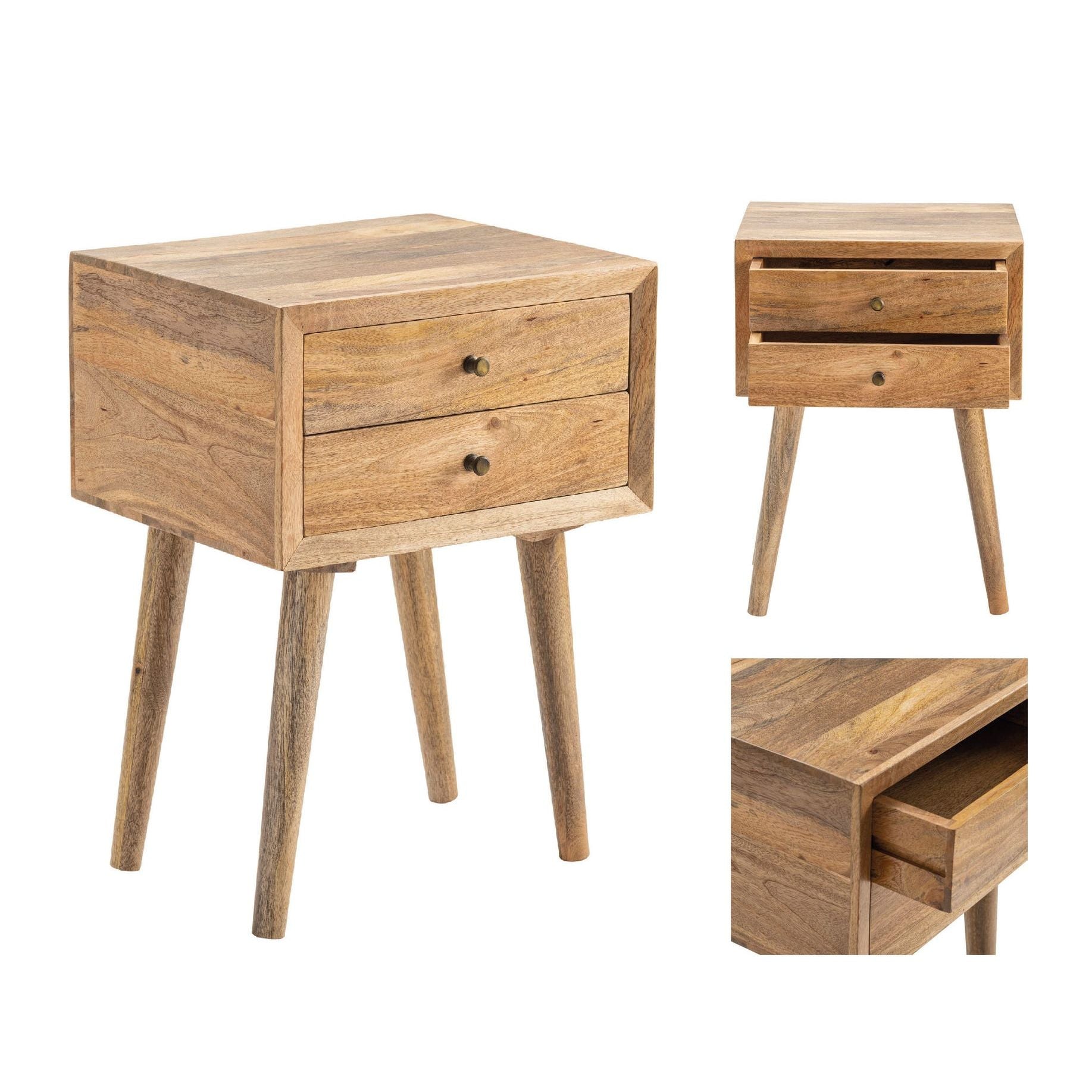 Crestview Collection Rigley Natural Wood Accent Table - Image 2