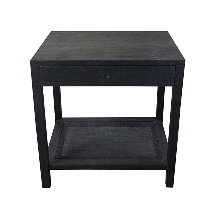 Crestview Collection Barbados Black Cane End Table - Image 3