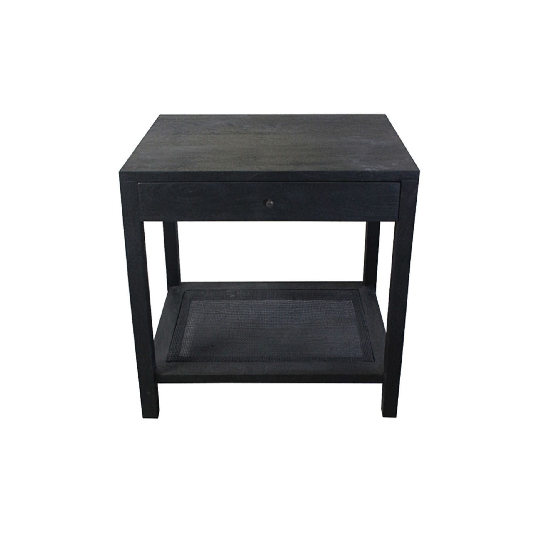 Crestview Collection Barbados Black Cane End Table - Image 2
