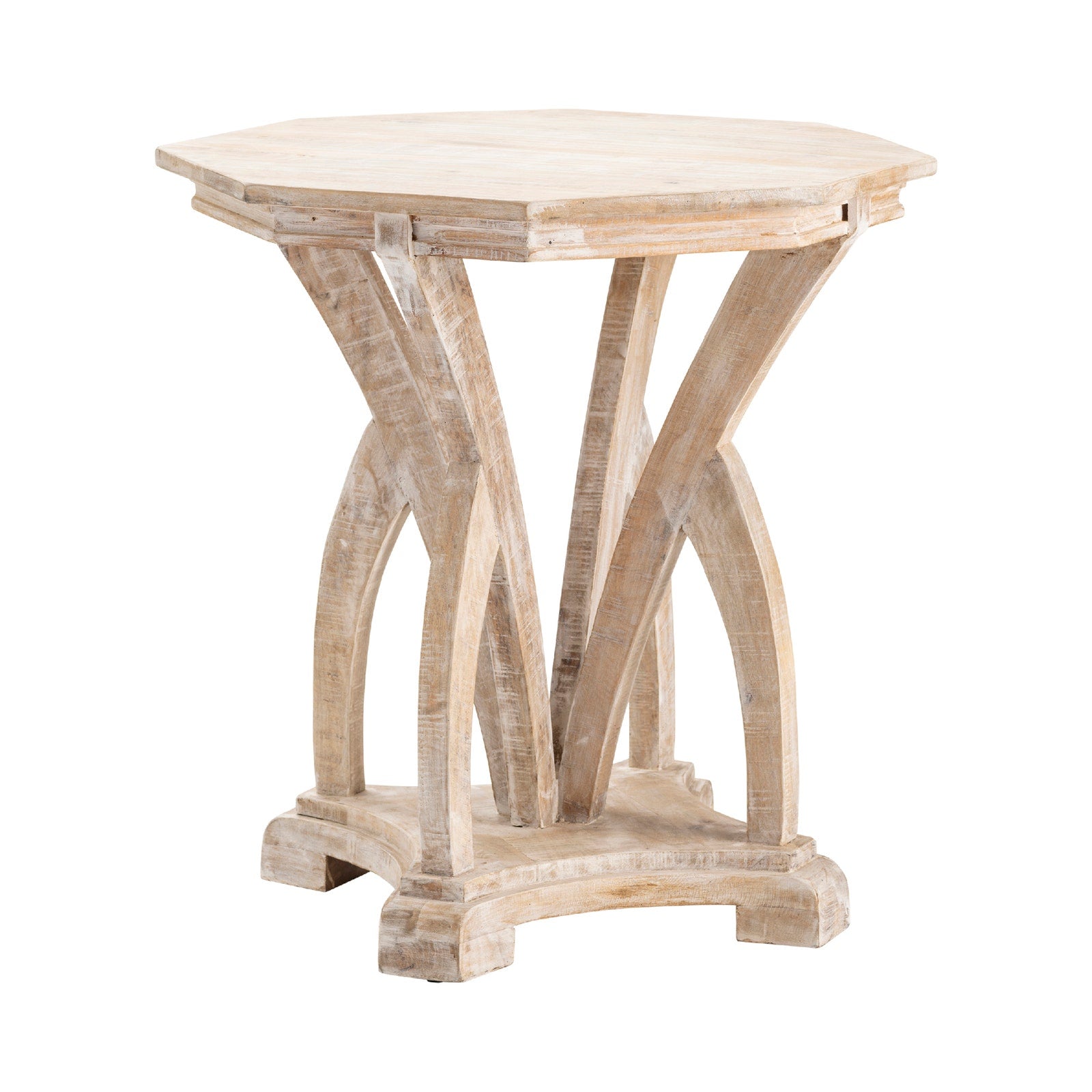 Crestview Collection Evelyn Mango Wood Accent Table - Image 2