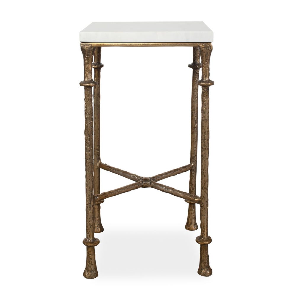 Uttermost Penelope Antique Brass Accent Table - Image 2