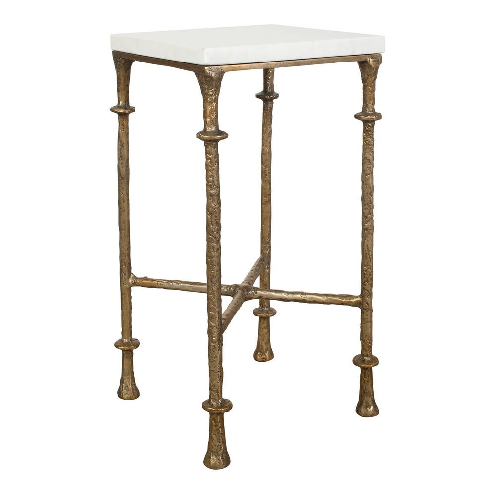 Uttermost Penelope Antique Brass Accent Table - Image 3