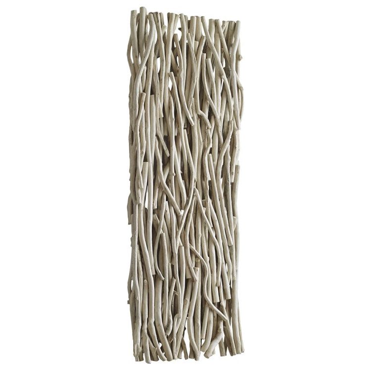 Uttermost Gathered Bleached Teak Wood Wall Panel - Image 2