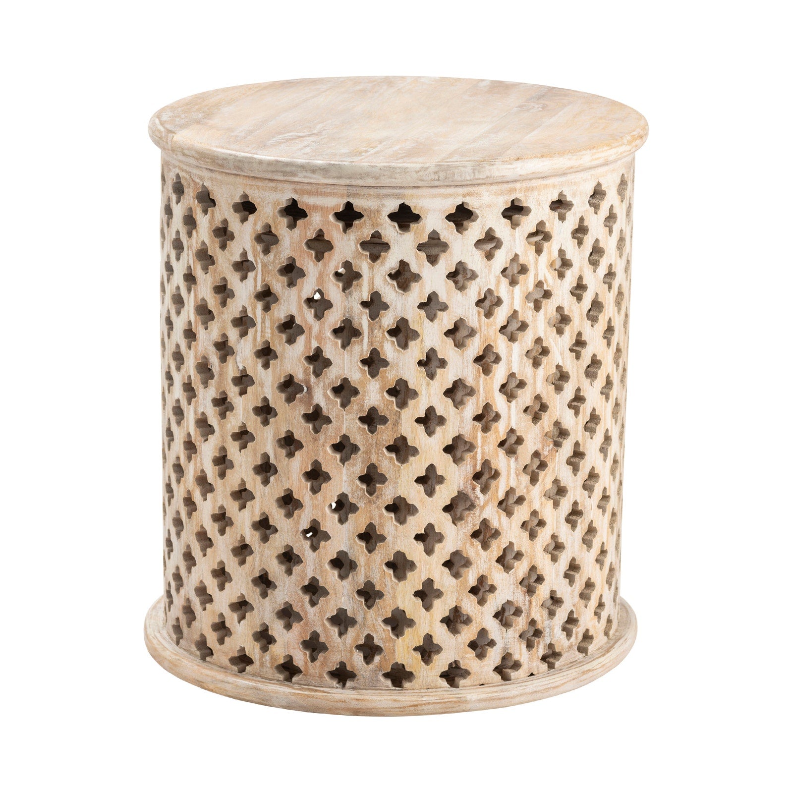 Crestview Collection Midland Natural Wood Set of 2 Accent Tables - Image 3