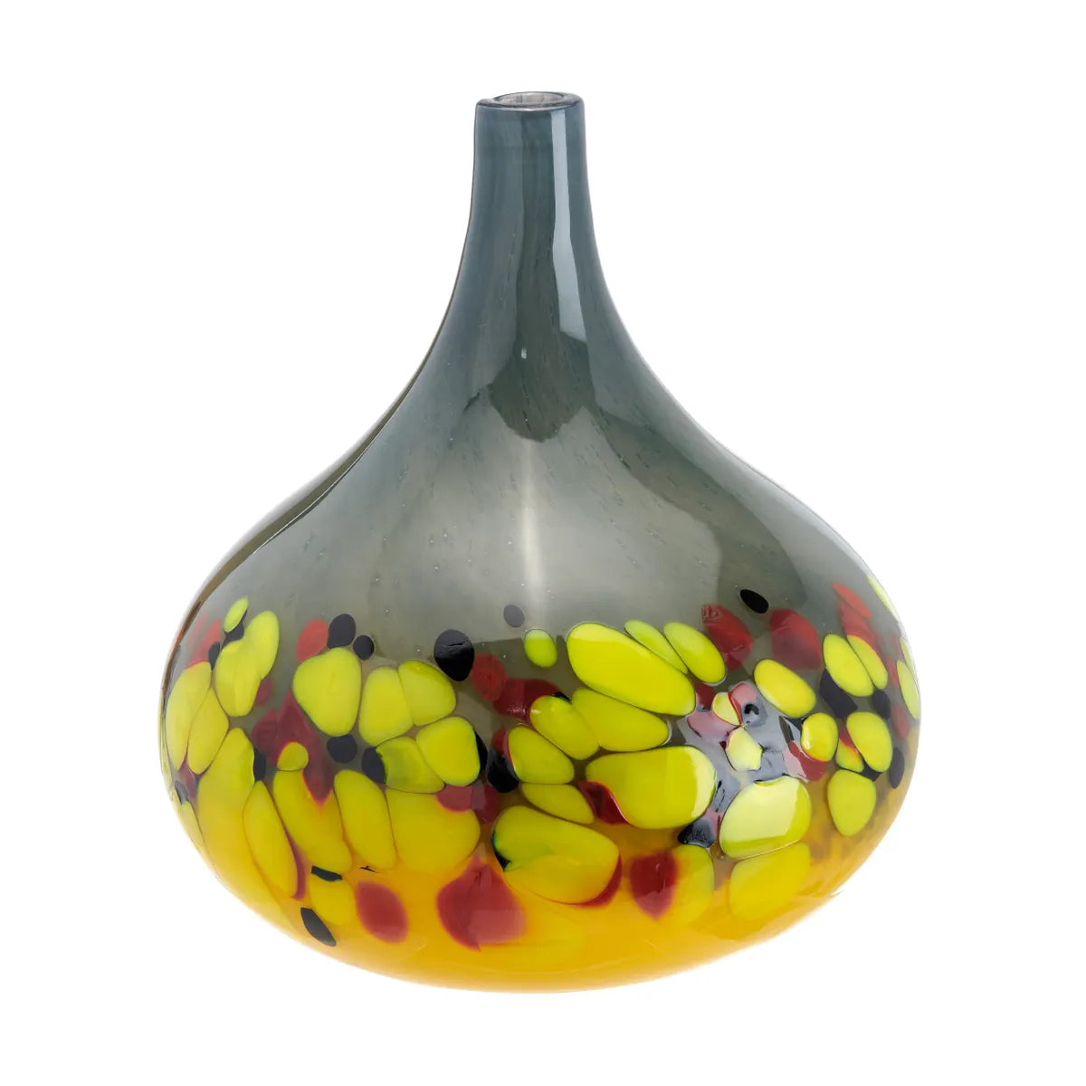 Crestview Collection Small Pavo Glass Vase - Image 1