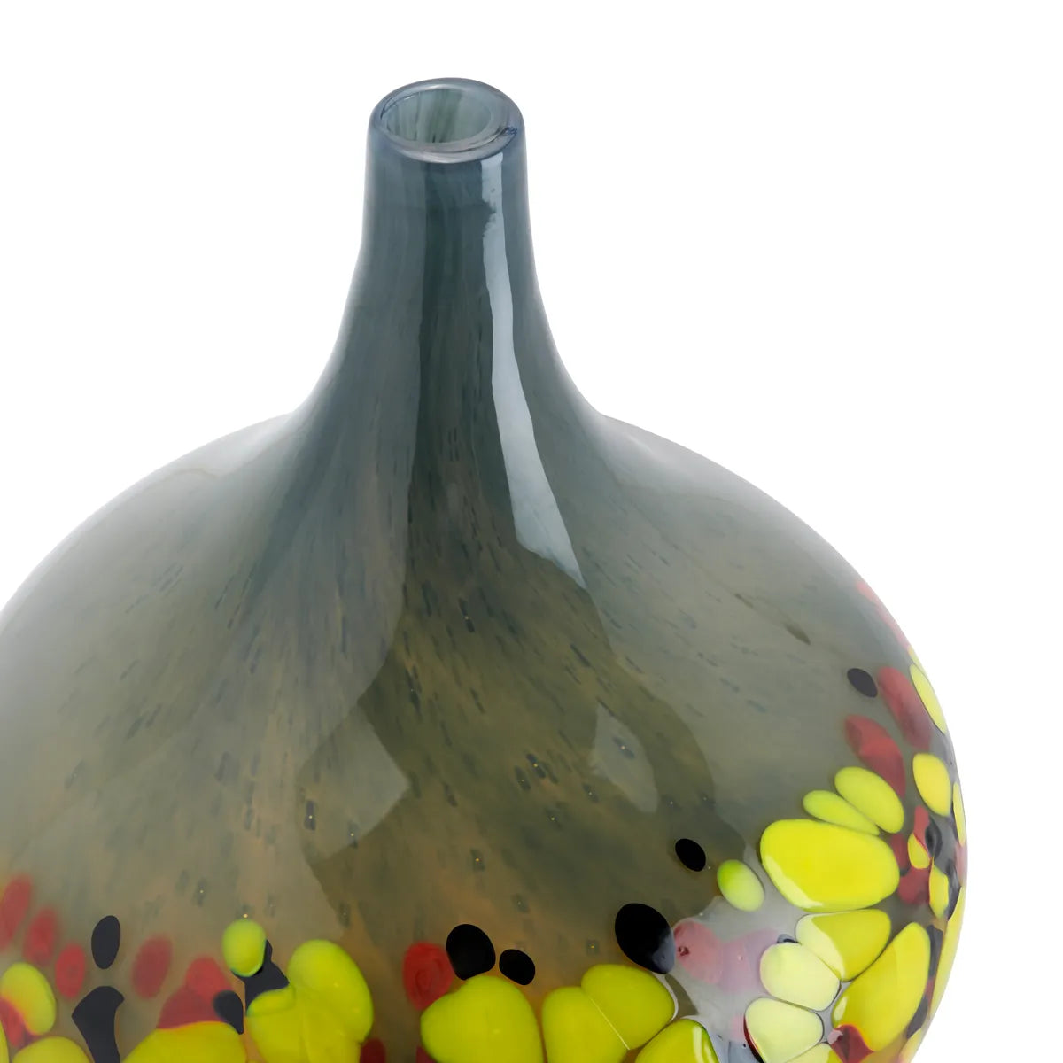 Crestview Collection Small Pavo Glass Vase - Image 2