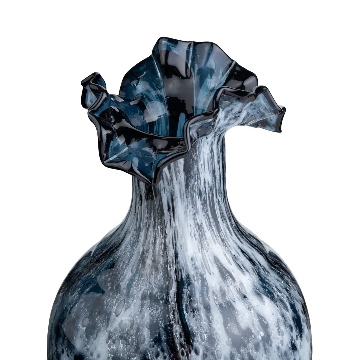 Crestview Collection Small Blue Holloway Glass Vase - Image 2