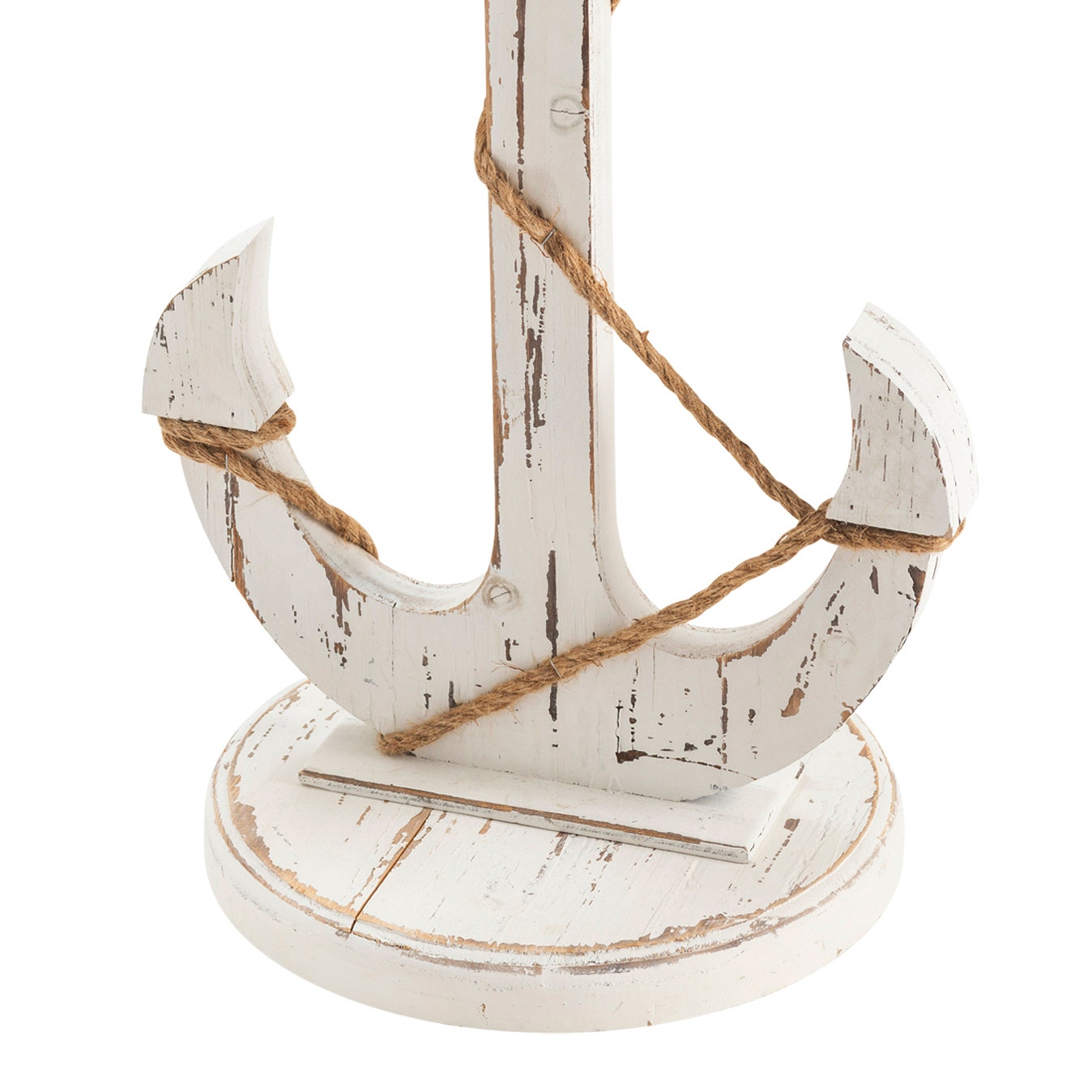 Crestview Collection Harbor White Round Accent Table - Image 2