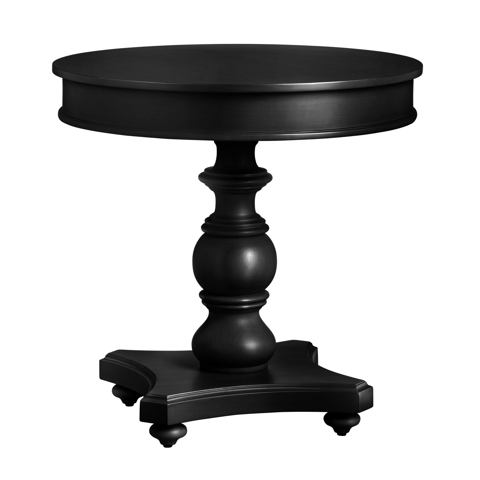 Crestview Collection Ashleigh Black Round Accent Table