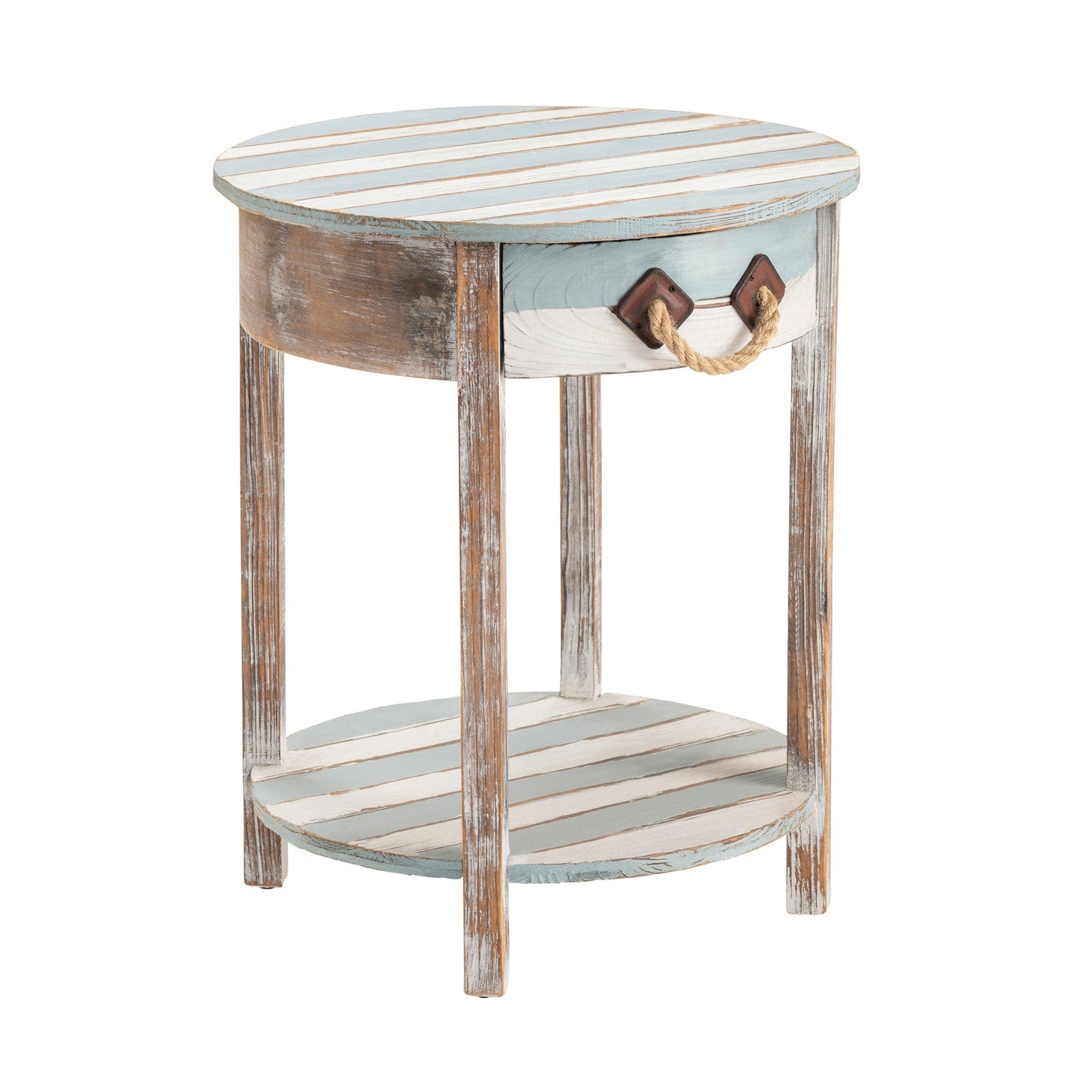 Crestview Collection Nantucket Weathered Wood Accent Table - Image 1