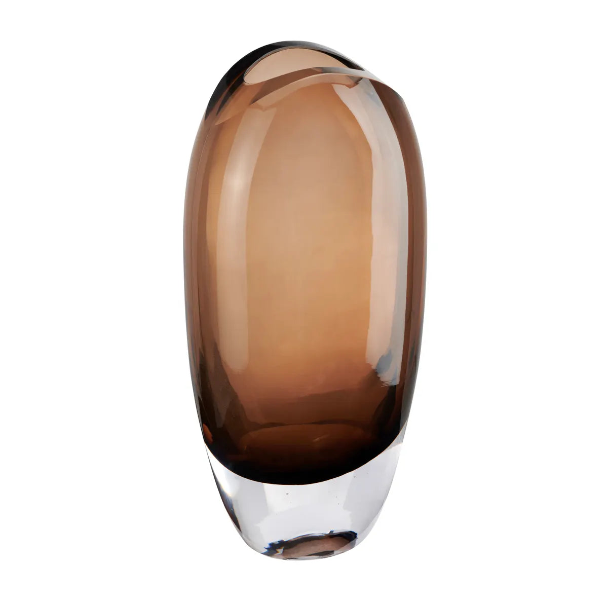 Crestview Collection Large Leclaire Brown Glass Vase - Image 1